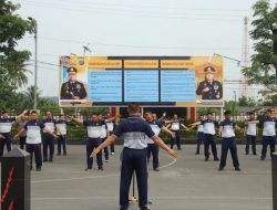 Sabtu Sehat, Polres Pelabuhan Belawan Gelar Olahraga Bersama Usai Apel Pagi