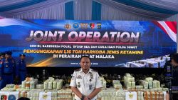Imigrasi Belawan Hadiri Joint Operation Pengungkapan 1,16 Ton Ketamine, Deklarasikan Perang terhadap Narkoba
